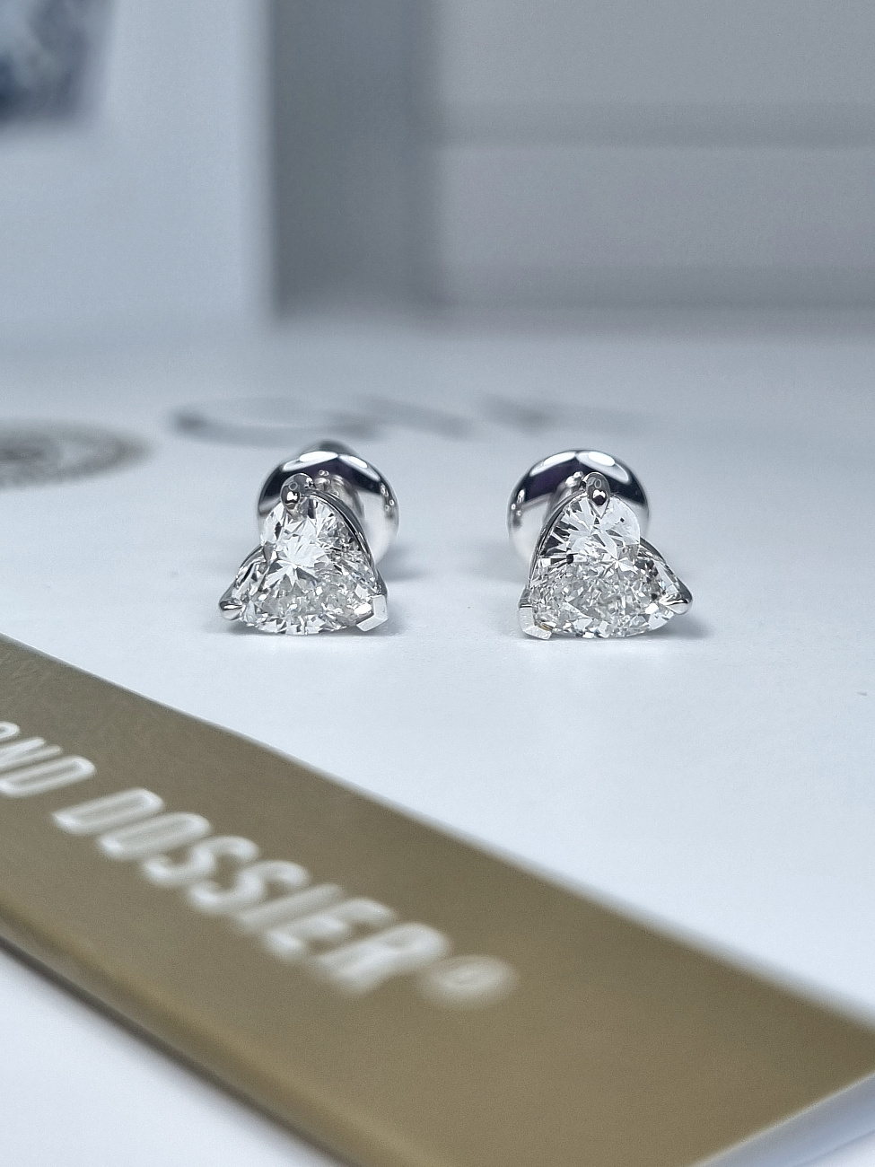 Украшение NO NAME  Серьги С Бриллиантами 0,70/0,71 Ct. H/Vvs2   