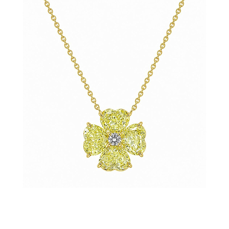 Украшение GIA  Подвеска с бриллиантами 4,18 ct.   