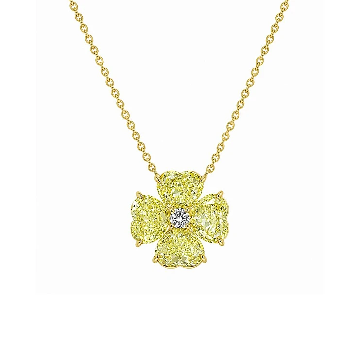 Украшение GIA  Подвеска с бриллиантами 4,18 ct.   