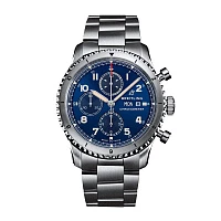 Часы Breitling  Aviator 8 Chronograph 43 Stainless Steel Blue  A13316101C1A1