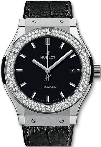 Заказать Hublot  Classic Fusion Titanium Diamonds 45  511.NX.1171.LR.1104
