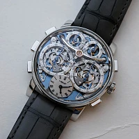Часы MB&amp;F  Legacy Machine Sequential Flyback In Platinum By Stephen Mcdonnell  