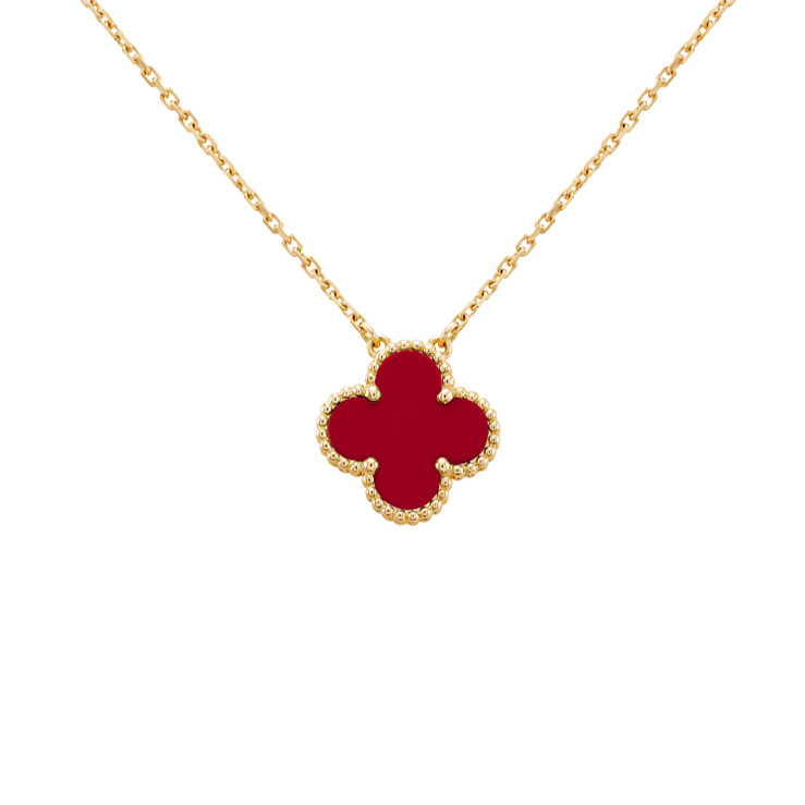 Украшение Van Cleef & Arpels  Vintage Alhambra Pendant Carnelian  VCARD38500 