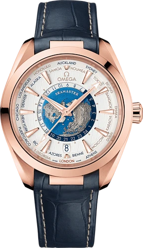 Заказать Omega  Seamaster Aqua Terra Co-Axial Master Chronometer Gmt Worldtimer 43 Mm  220.53.43.22.02.001