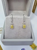 Украшение GIA  Серьги 1,03/1,03 ct. Fancy Yellow   