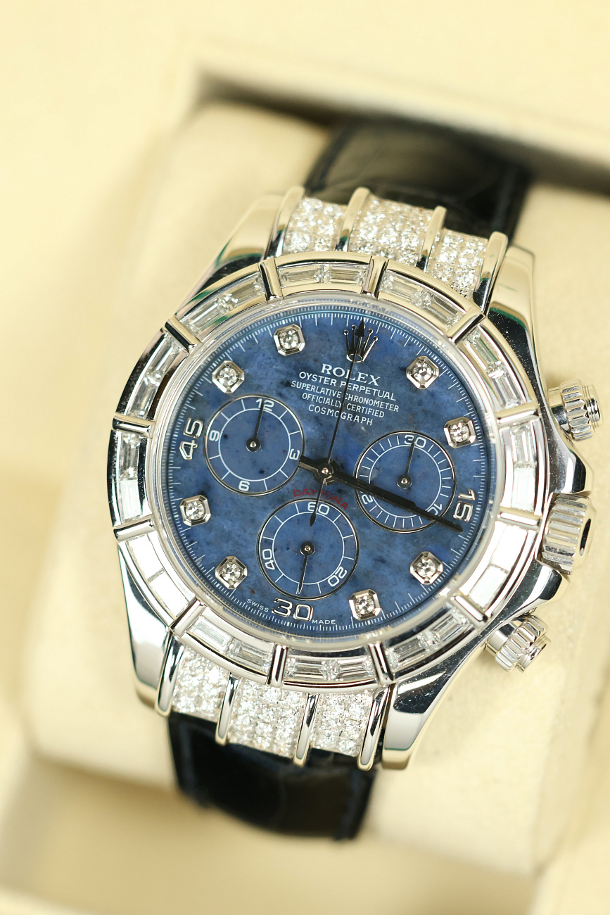 Часы Rolex  Oyster Perpetual Cosmograph Daytona White Gold Sodalite  116519G SODA