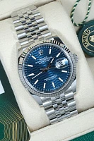 Часы Rolex  Datejust 36mm Steel &amp; White Gold Blue Motif Dial Discontinued  126234