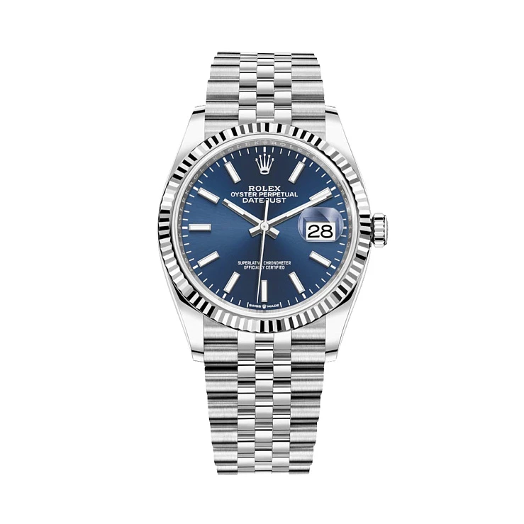Часы Rolex  Datejust 36Mm Steel &amp; White Gold Blue Dial  126234
