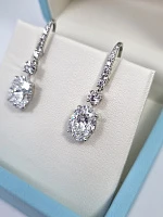 Украшение No Name  Серьги с бриллиантами 2,22/2,33 ct. D/VS   