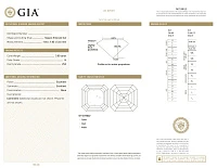 Украшение GIA  Серьги 3,00/3,00 ct. H/VS (Asscher Diamonds)   