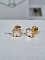 Украшение Van Cleef &amp; Arpels  Sweet Alhambra Earstuds Yellow Gold Mop  VCARA44800 