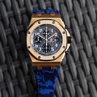 Часовой ремешок Audemars Piguet  Ремешок Для Часов Blue Camo Ap Royal Oak Offshore 42Mm Strap  
