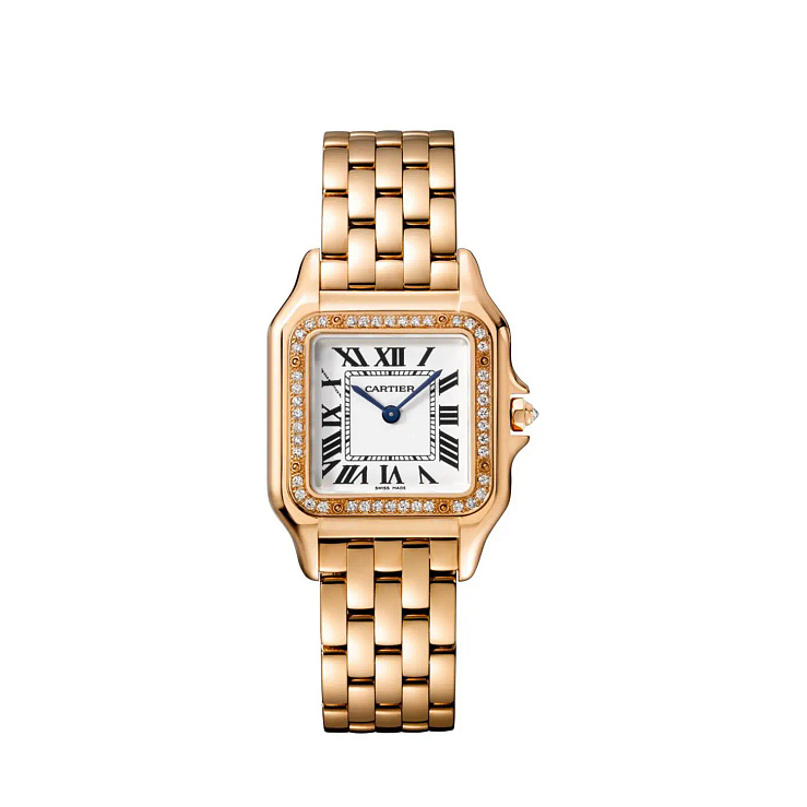 Часы Cartier  Panthere Medium Rose Gold Diamonds  WJPN0009