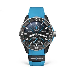 Ulysse N Diver Net Azure 44 mm