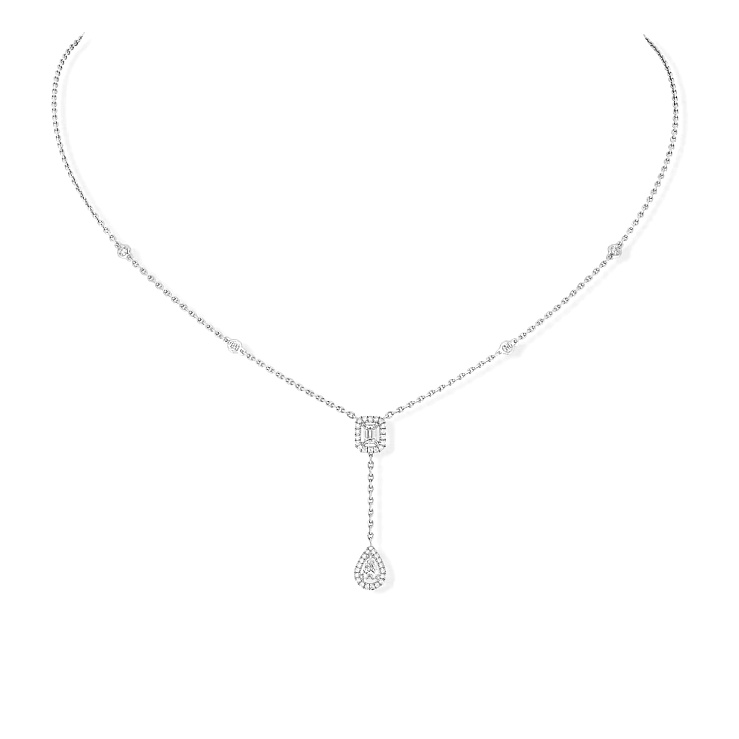 Украшение MESSIKA  My Twin Tie 0.10Ct X2  My Twin 0,10ct tie diamond necklace 6693 