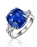Украшение GRS GemResearch Swisslab  Кольцо с сапфиром 11,86 ct. "Intense Cornflower"   