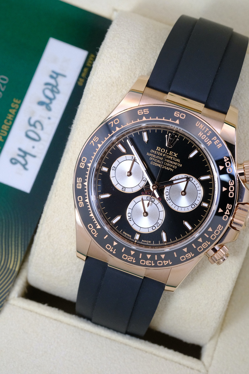 Часы Rolex  Cosmograph Daytona Rose Gold Oysterflex  126515LN