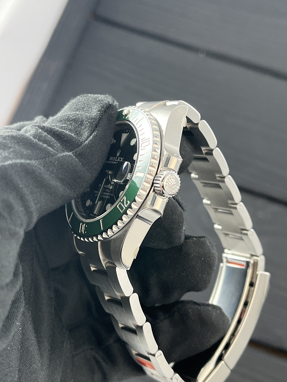 Часы Rolex  Submariner Green Hulk New 2015 Full Stickers  116610LV