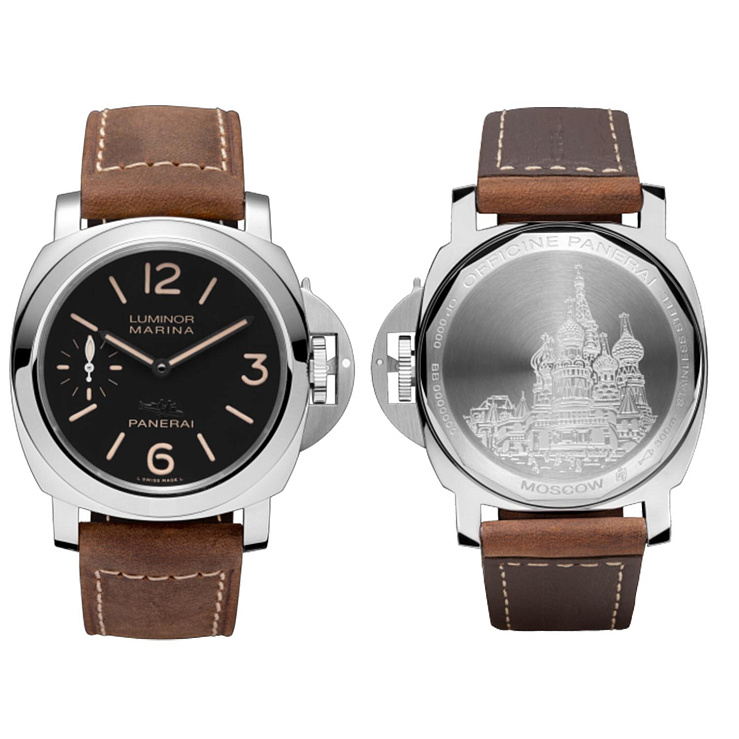 Часы Panerai  Luminor Marina Acciaio - 44 Мм Moscow Edition 50 Limited  PAM00452