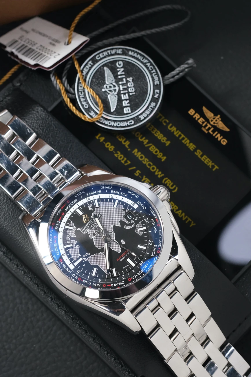 Часы Breitling  Galactic Unitime Sleekt  WB3510U4/BD94/375A