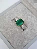 Украшение No Name  Кольцо с изумрудом 3,94 ct.   