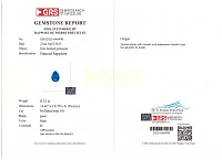 Украшение GRS GemResearch Swisslab  Серьги с сапфирами 7,76/8,12 ct.   