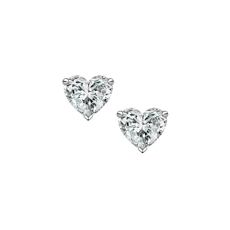 Украшение GIA  Серьги 0,77/0,77 ct. E-F/VS2 "Heart Diamonds"   