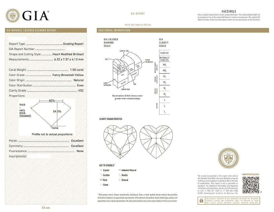 Украшение GIA  Кольцо с бриллиантом 1,50 ct. FBY/VS2   