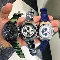 Часовой ремешок Audemars Piguet  Ремешок Для Часов Green Camo Ap Royal Oak Offshore 44Mm Strap  