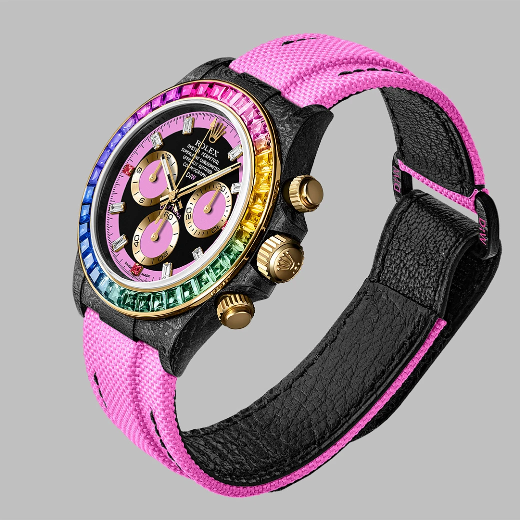 Заказать DiW  Rolex Daytona 40 Mm Rainbow Rose  