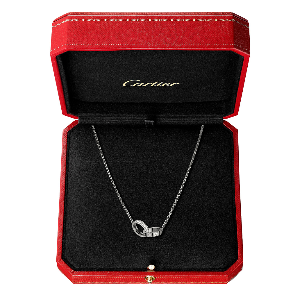 Украшение Cartier  Love Necklace, Half-Paved B7013700  B7013700 