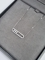 Украшение Messika  Колье Move Pavé 03994-WG  Move pavé diamond necklace 3994 