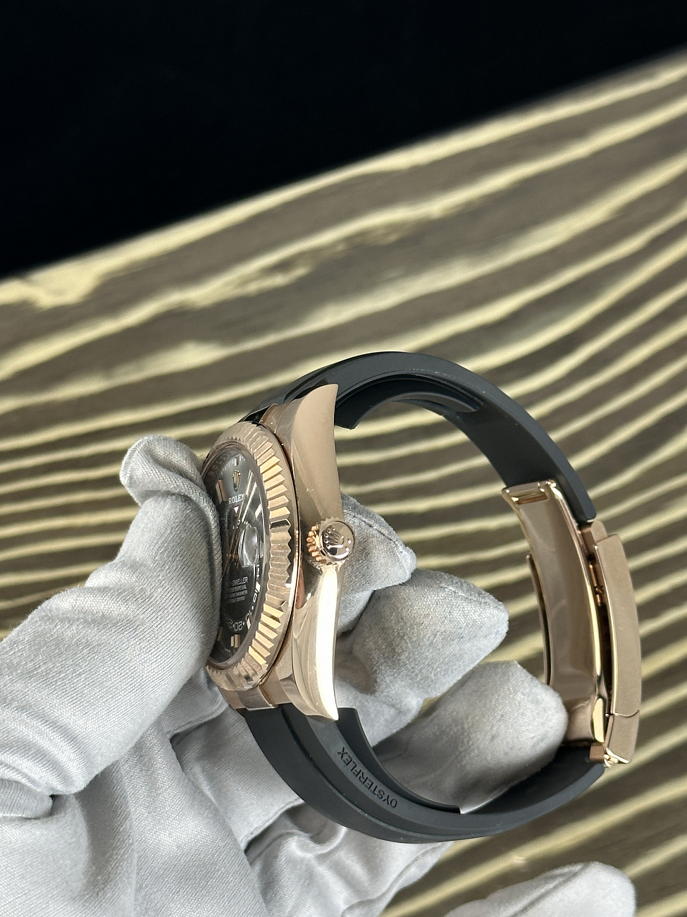 Часы Rolex  Sky-Dweller 42Mm Everose Gold Dark Rhodium  326235-0006