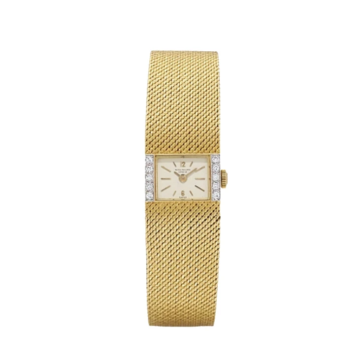 Часы Patek Philippe  Yellow Gold Diamond Bezel Vintage Ladies Watch  3319/1