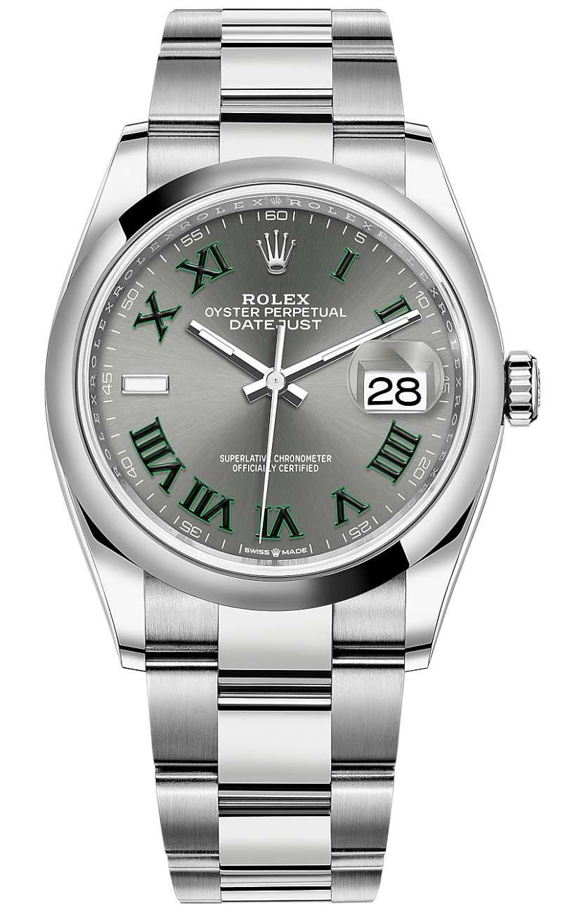 Часы Rolex  Datejust 36 Wimbledon Oyster Perpetual  126200-0018