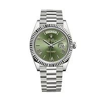Часы Rolex  Oyster Perpetual White Gold Day-Date Olive Dial  228239