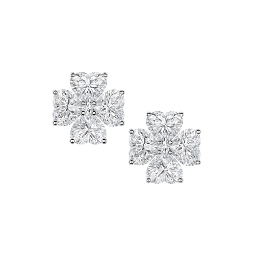 Украшение GIA  Серьги с бриллиантами 4,04 ct. H/VS2   