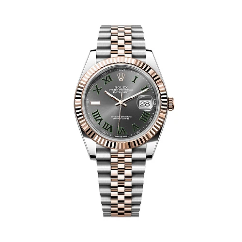 Часы Rolex  Datejust 41Mm Wimbledon Steel Rose Gold  126331
