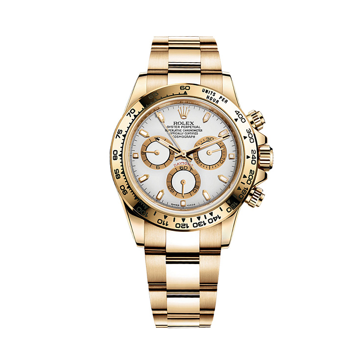 Часы Rolex  Cosmograph Daytona 40Mm Yellow Gold White Dial  116508-0001