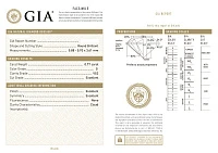 Украшение GIA  Серьги с бриллиантами 0,77/0,77 ct. G/VS2-Si1 (3 excellent) "Lucky Number"   