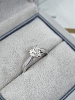Украшение GIA  Кольцо С Бриллиантом 1,01 Ct. H/Vs2   