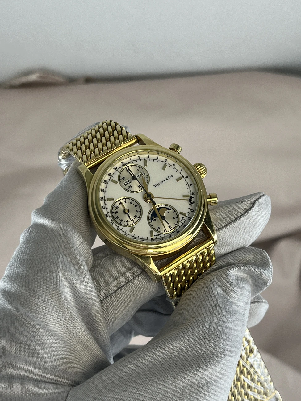 Часы Tiffany &amp; Co  Moonphase Chronograph 18K Gold  