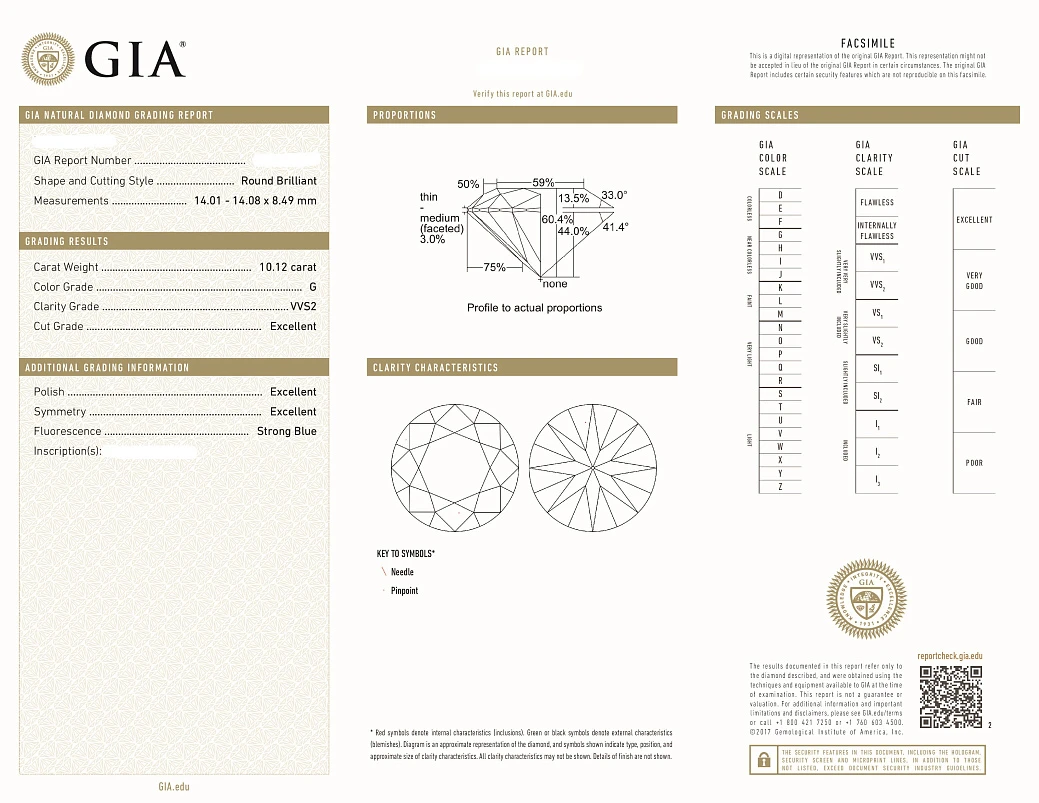 Украшение GIA  Серьги 10,12/10,13 Ct. G/Vvs2 (3 Excellent)   