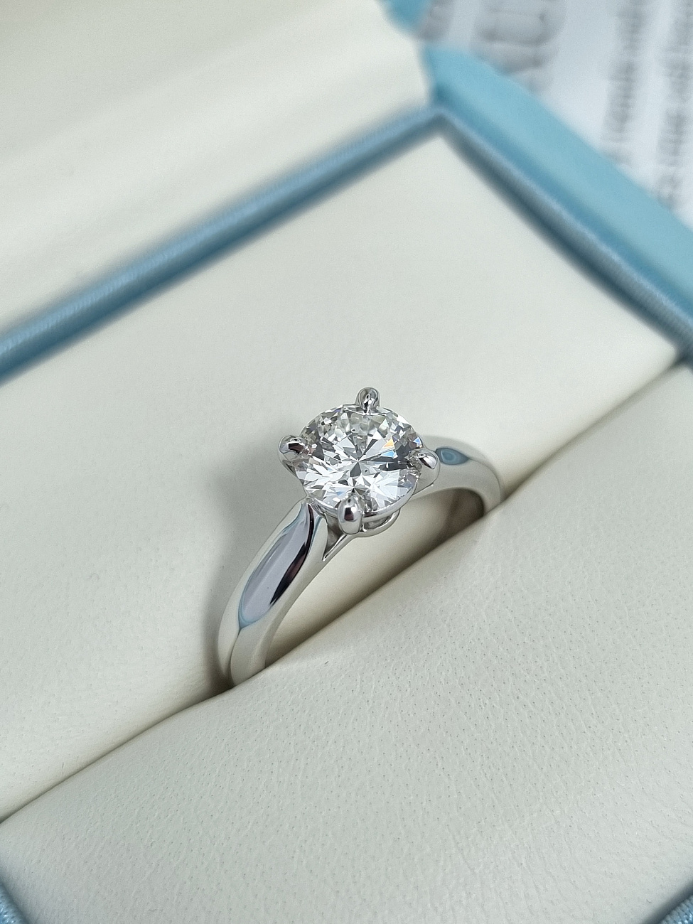 Украшение NO NAME  Кольцо С Бриллиантом 1,11 Ct. F/Si1 (3 Excellent) Lucky Number   