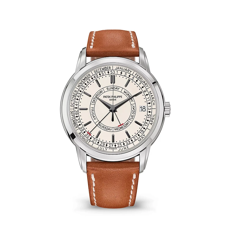 Часы Patek Philippe  Complications Calatrava Weekly Calendar Silvery Opaline Dial 40 mm  5212A-001