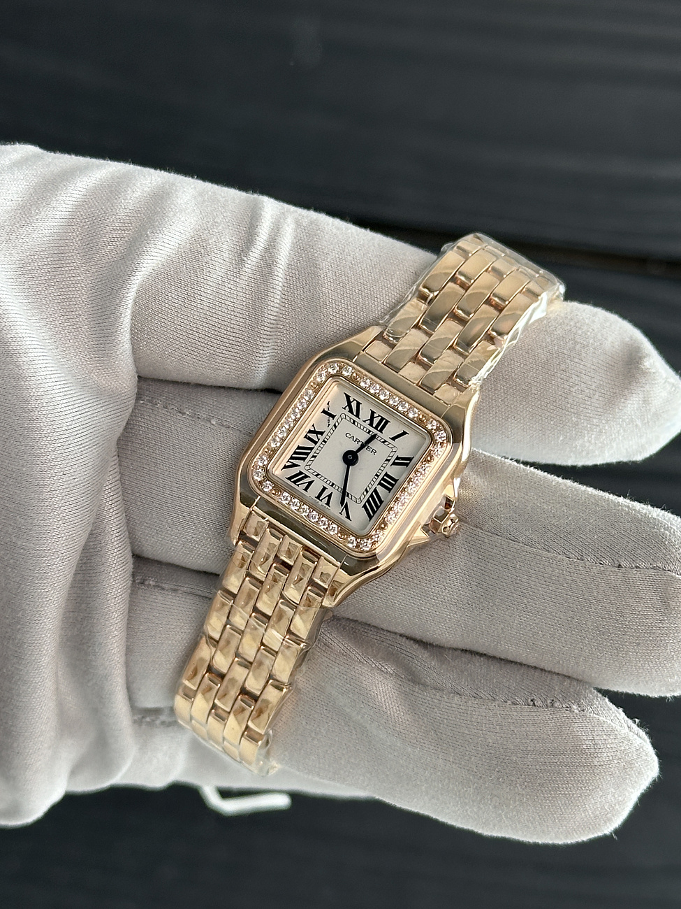 Часы Cartier  Panthere Small Rose Gold Diamonds  WJPN0049