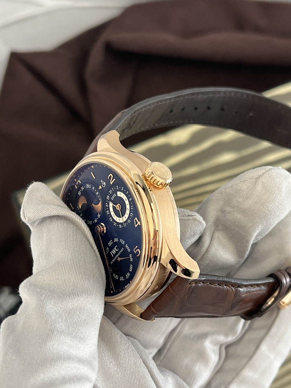 Часы Iwc  Portuguese Perpetual Calendar Rose Gold  IW503202