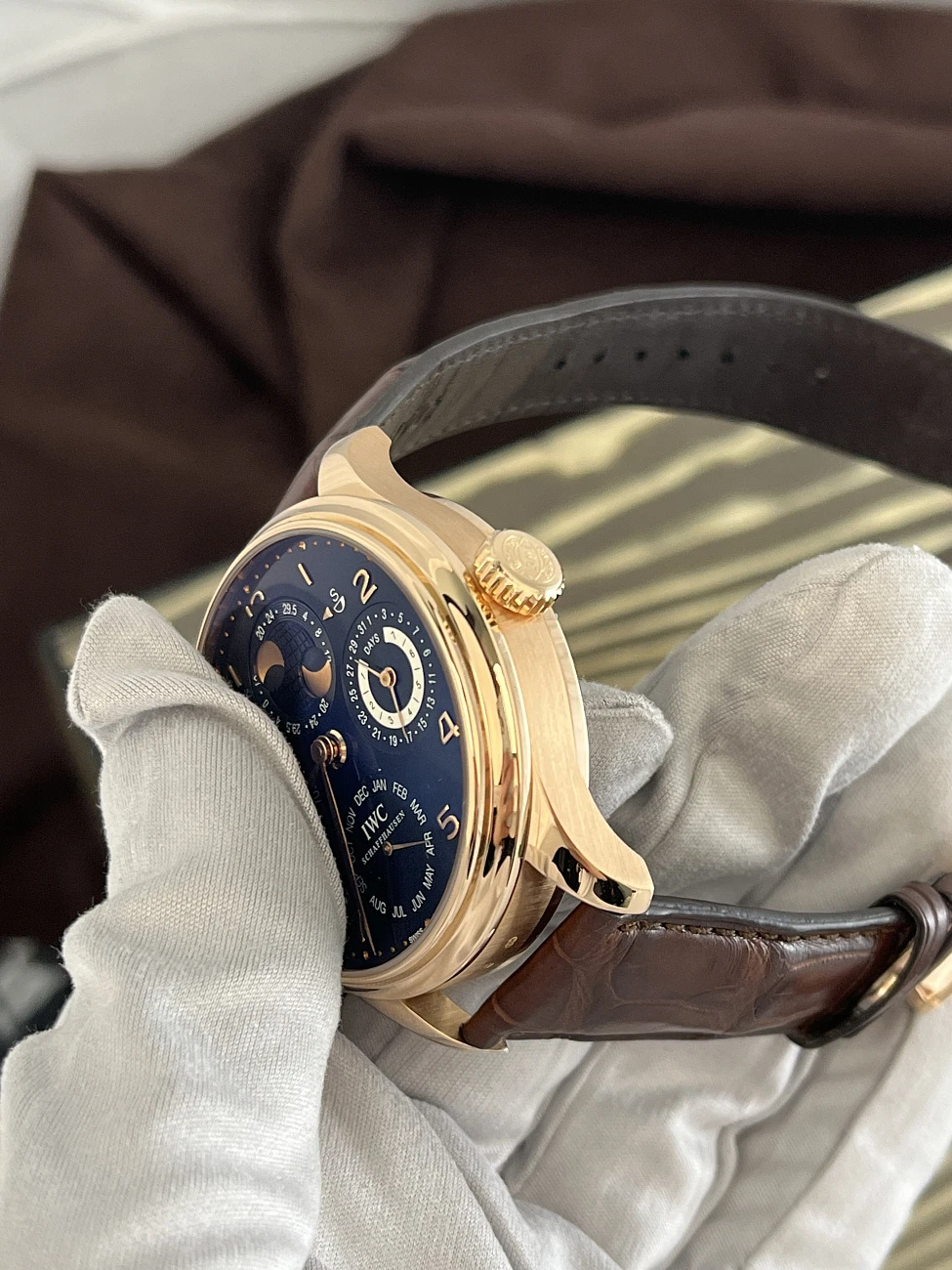 Часы Iwc  Portuguese Perpetual Calendar Rose Gold  IW503202