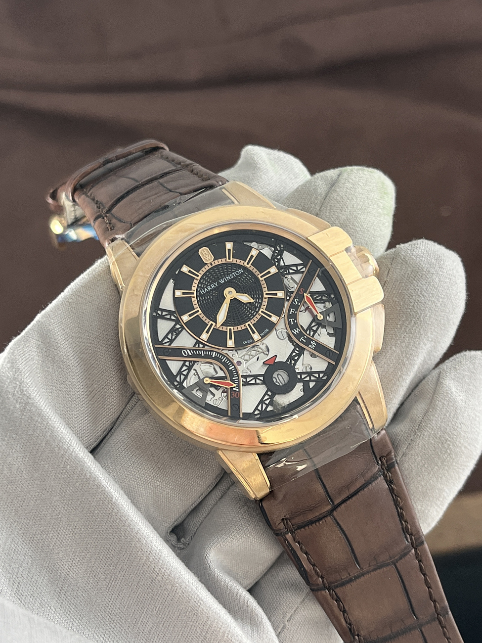 Часы Harry Winston  Ocean Biretrograde Automatic 42 Mm  OCEABI42RR001