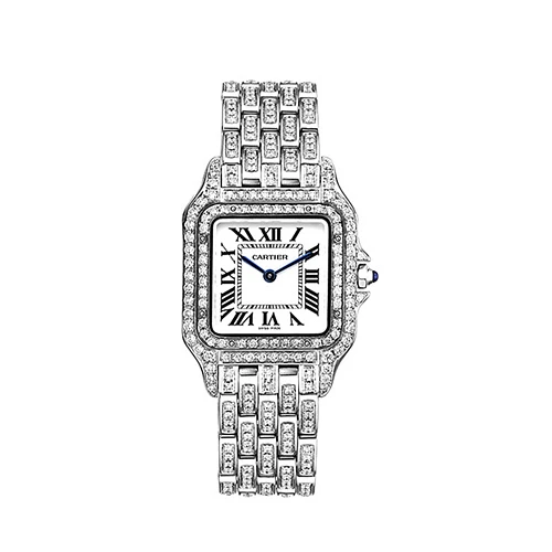 Часы Cartier  Small Panthere De Cartier Custom Diamonds Full Pave  WSPN0013 FIX